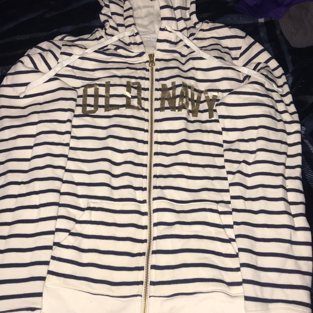 Old Navy gold letter sweater